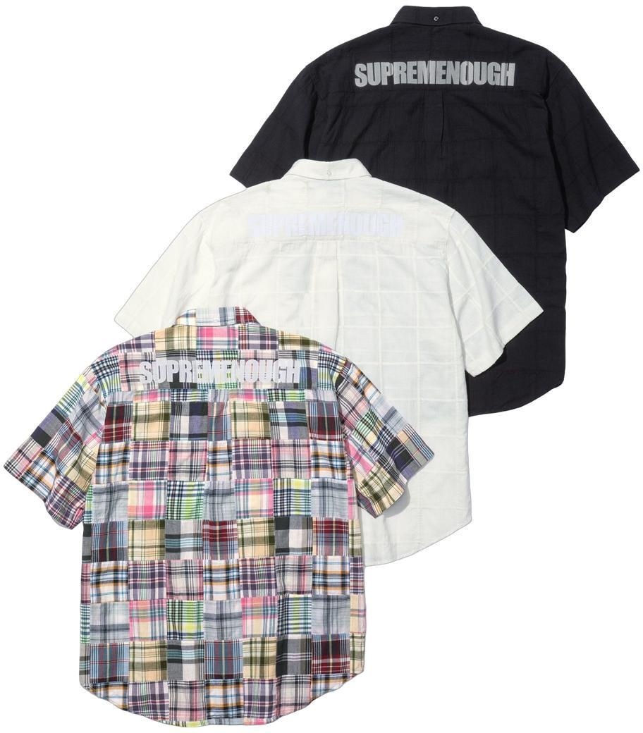 Supreme®/GOODENOUGH Patchwork Madras S/S Shirt view 8
